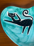 Alley Cats Ceramic Abstract Platter – Attributed to Alessio Tasca, Nove, Italy
