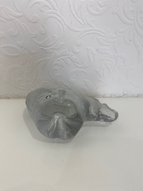 Stunning Glass Sculpture of a Polar Bear by Pukeberg Glass - Sweden