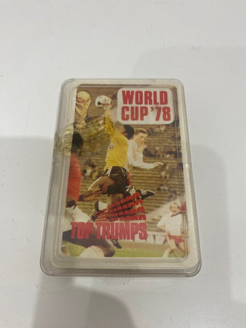 Top Trumps World Cup 1978 cards in plastic box