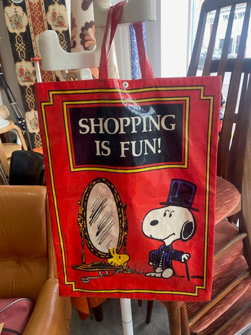 Vintage snoopy shopping bag