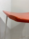 Dennis Lennon Stool 1950s - orange and white x