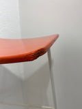 Dennis Lennon Stool 1950s - orange and white x