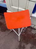 Dennis Lennon Stool 1950s - orange and white x