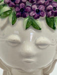 Rosa Ljung : ceramic head vase - mid century