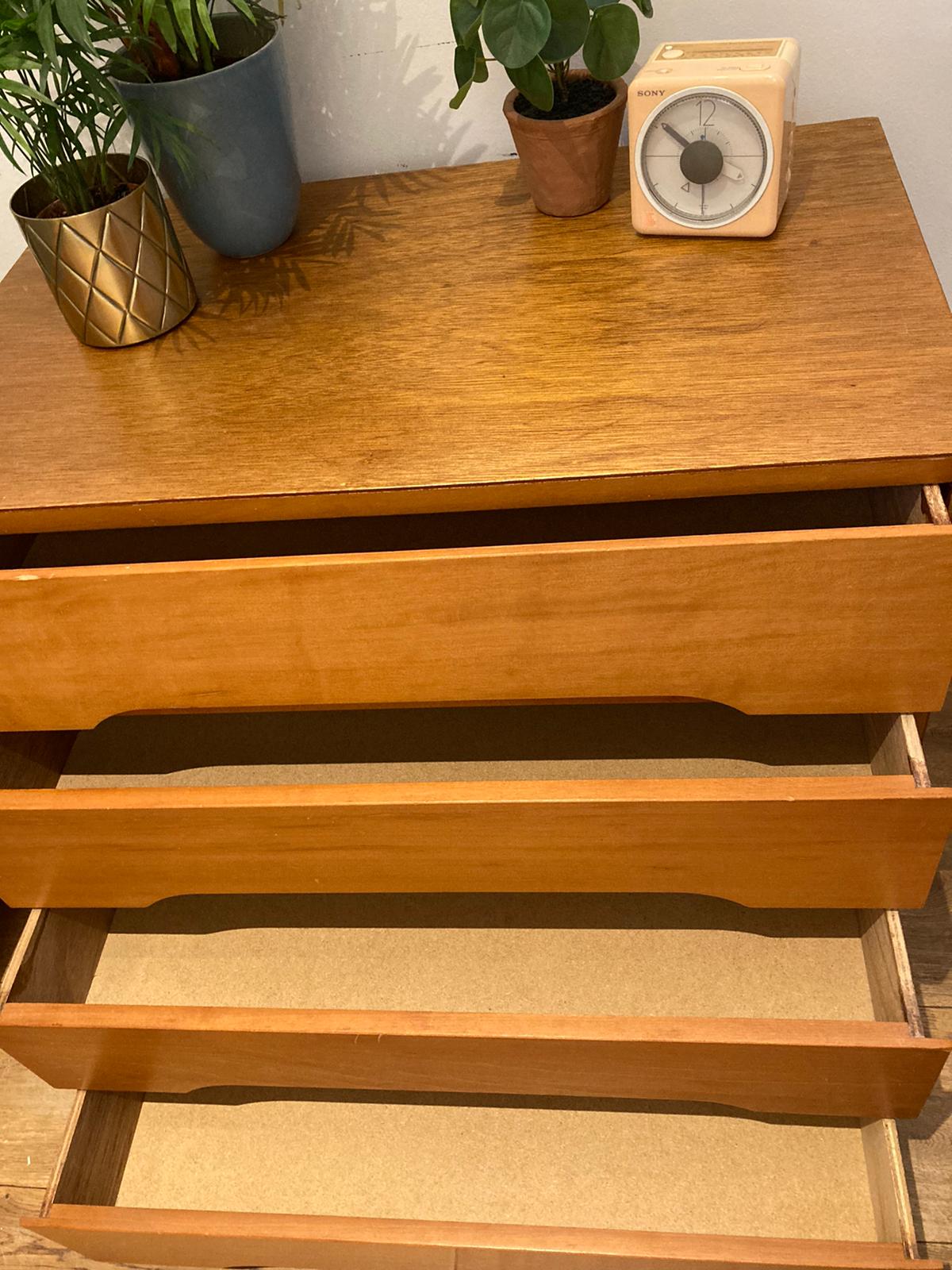 MID CENTURY STAG 'C' RANGE CHEST OF DRAWERS