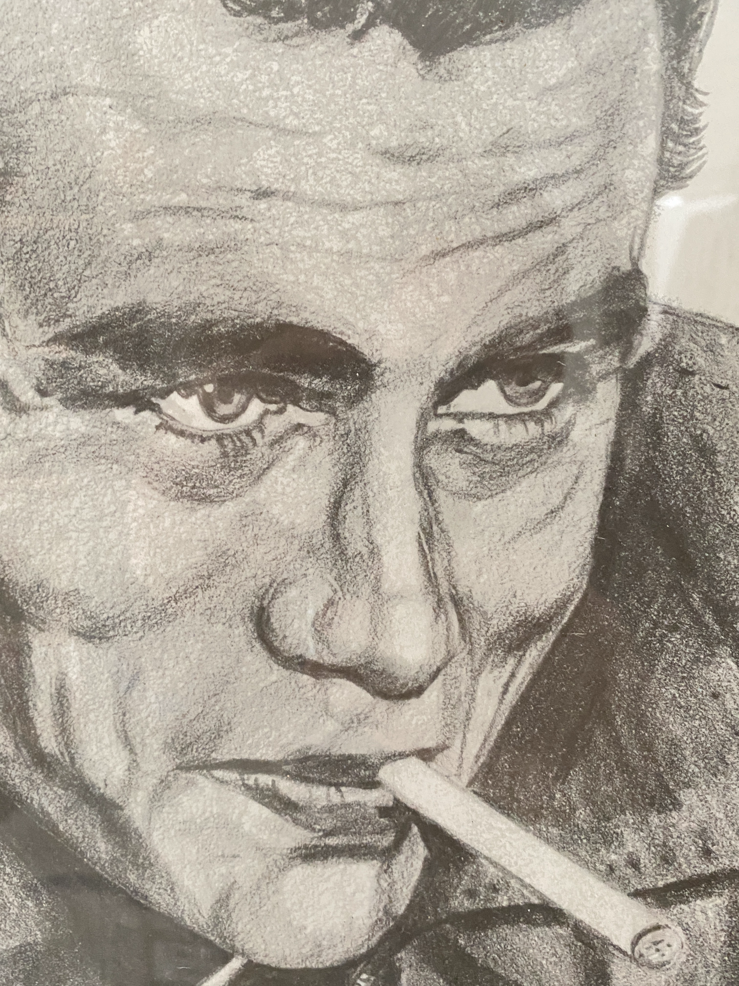 Large James Dean Pencil Drawing by Lance Collins