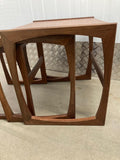 A TEAK MID CENTURY G PLAN QUADRILLE NEST OF 3 TABLES VINTAGE