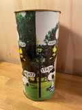 Peanuts Snoopy Cheese Dustbin / Waste Basket - 70s