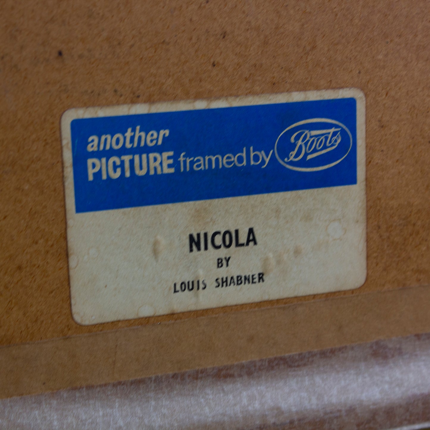 Lou Shabner - 1960s - " Nicola " - Stunning