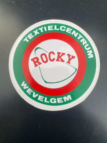 Flemish Belgium Sticker ROCKY TEXTIELCENTRUM WEVELGEM