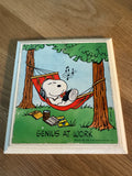 Snoopy Genius @ work  Plaque