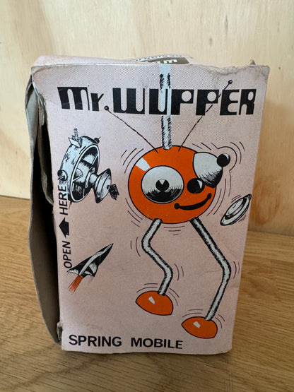 Boxed Mr. Wupper ~ Alien Robot Space Spring Mobile Toy