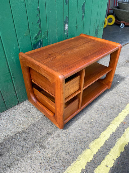 Vintage Mobel Fabrikken Toften Teak TV Cabinet – Mid-Century Modern, Made in Denmark