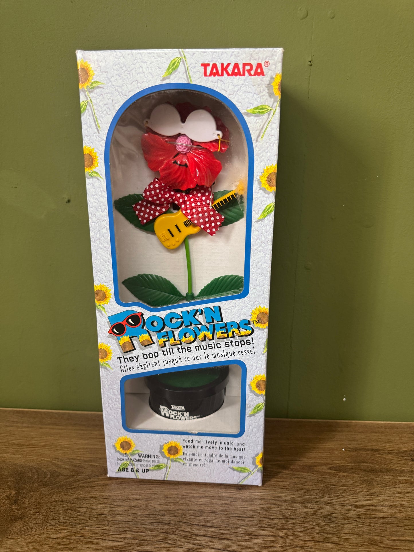 🌼 Takara Rock N Flowers – Vintage 80s New Old Stock! 🎶 "They bop ‘til the music stops!"