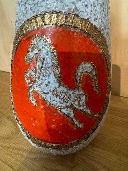 Fratelli Fanciullacci sgraffito midcentury Italian vase