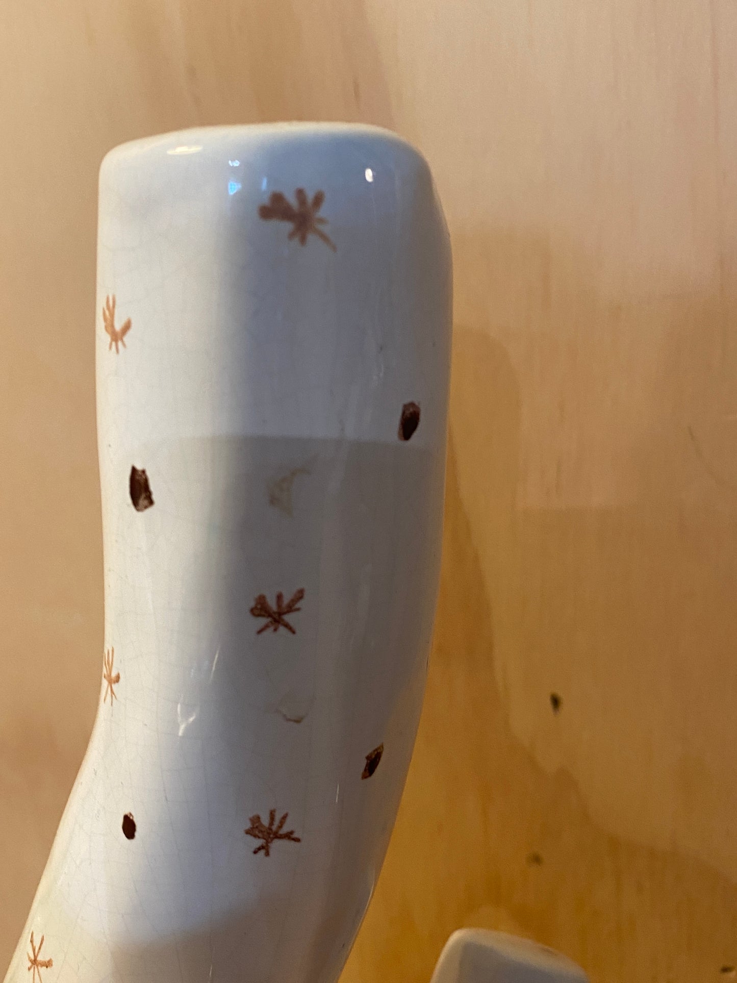 David Sharp Mid Century Pottery large brown glaze Fox  - RARE