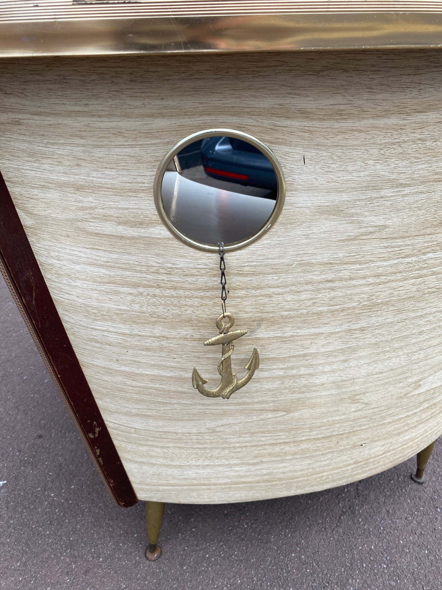 Kitsch Ship cocktail  bar 1950s   Complete  - ahoy shipmate !