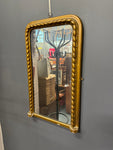 Vintage Gold Guilt Rope Roll Mirror