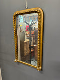 Vintage Gold Guilt Rope Roll Mirror