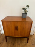 Mid Century Modern Teak 2 Door Cabinet