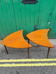 Vintage Mid-Century Danish Teak Side Tables – Interlocking Pair (1960s)