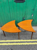 Vintage Mid-Century Danish Teak Side Tables – Interlocking Pair (1960s)