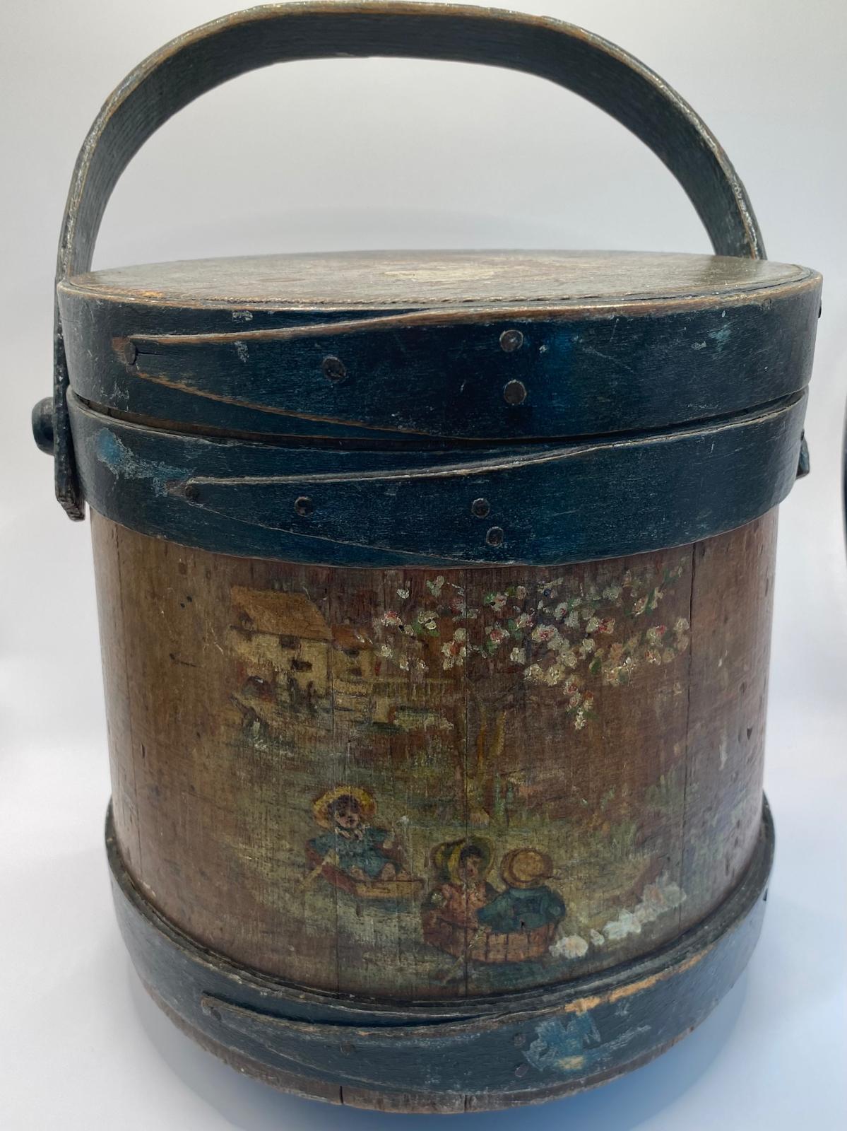 American Shaker wooden sugar box