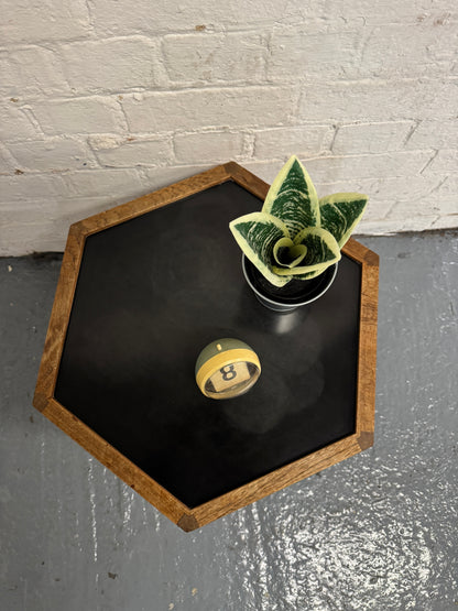 Mcm hex side table by Hans C Anderson for Artex