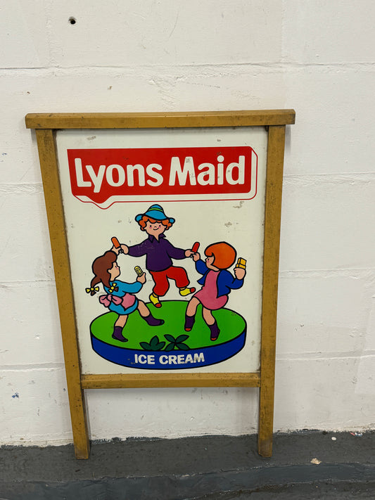 Classic Lyons Maid Ice cream sign