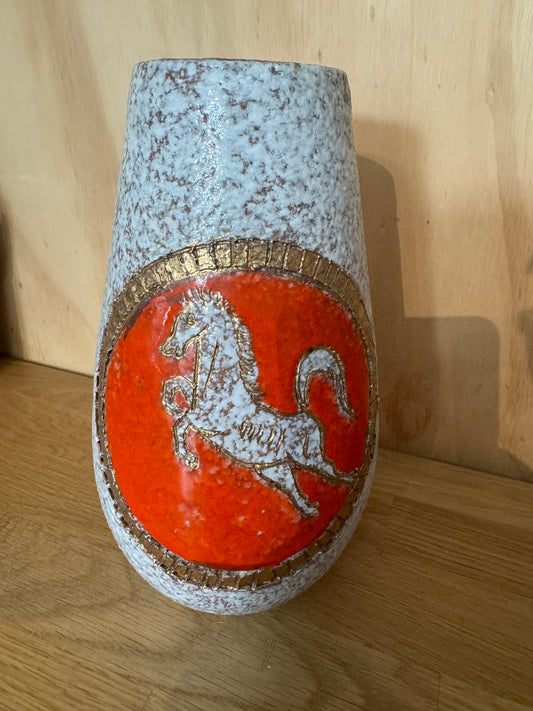 Fratelli Fanciullacci sgraffito midcentury Italian vase