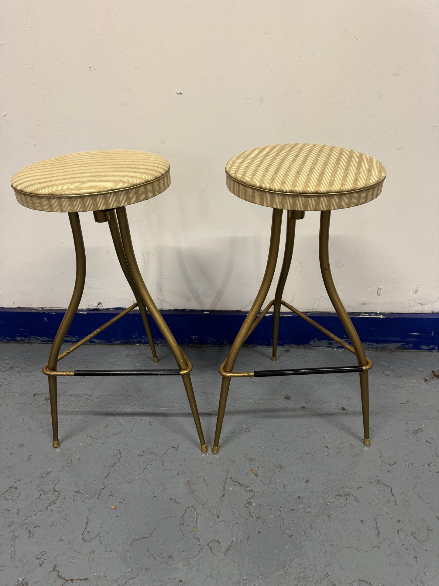 Mid Century Italian bar stools - fab