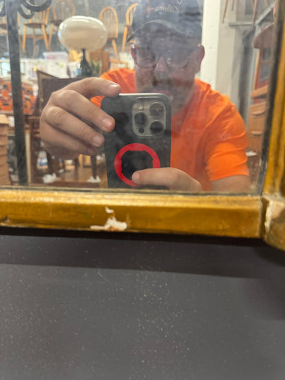 Vintage Gold Guilt Rope Roll Mirror