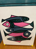 Peter Devenish Fish Design Laundry Bin - Heals of London