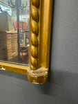 Vintage Gold Guilt Rope Roll Mirror