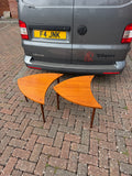 Vintage Mid-Century Danish Teak Side Tables – Interlocking Pair (1960s)