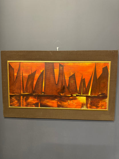 Sails at Sunset by William Rutledge  - 1960s