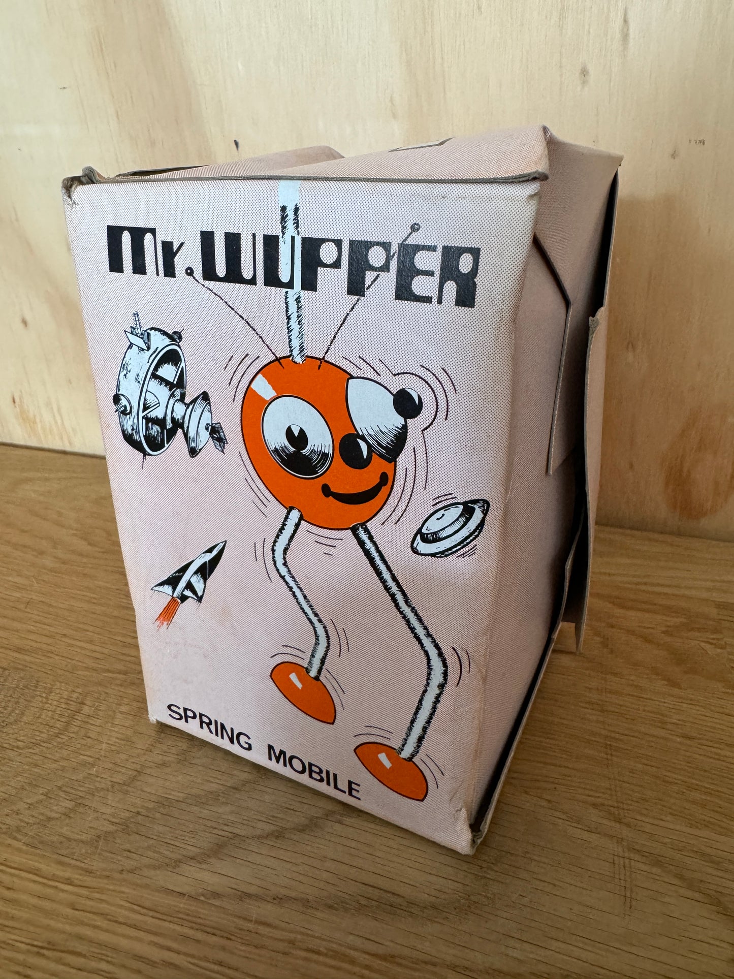 Boxed Mr. Wupper ~ Alien Robot Space Spring Mobile Toy