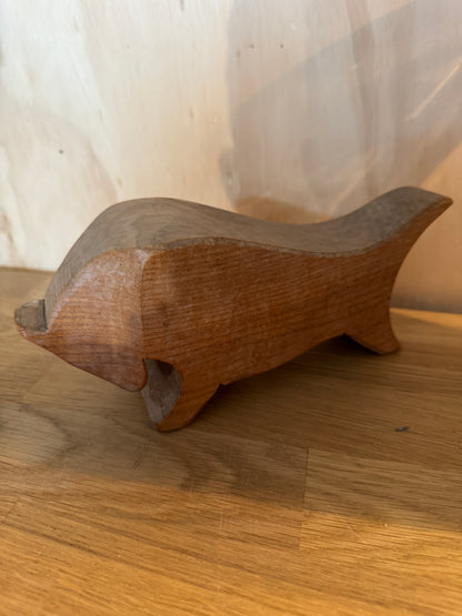 Mid Century wooden Bull