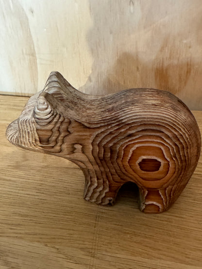 Mid Century - Wooden Bear