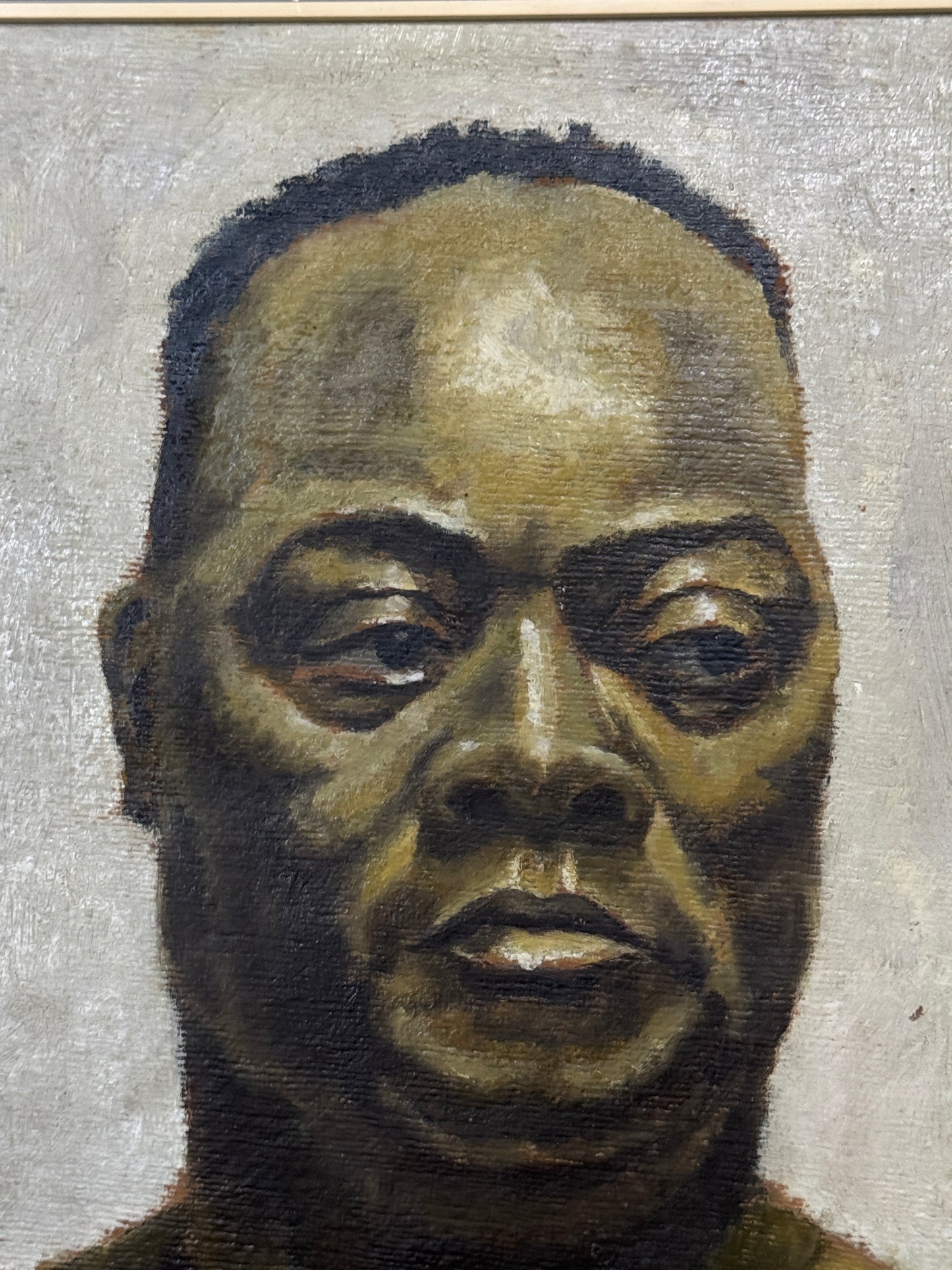 Moody Mid-Century Oil Portrait by P.B. Dennison – Expressive Study of Emotion
