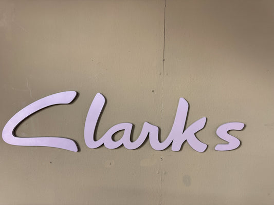 Vintage Clarks Shoes Dealership Sign – Individual Plastic Letters – Rare British Shoe Store Display