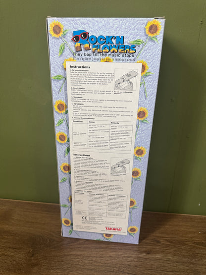 🌼 Takara Rock N Flowers – Vintage 80s New Old Stock! 🎶 "They bop ‘til the music stops!"