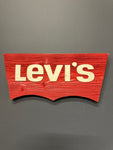 Wooden Dealer : LEVI'S SIGN