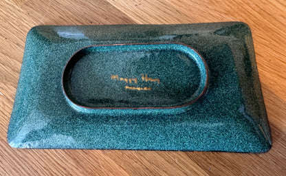 Maggie Howe Mid Century Enamel Cow Dish - Red  Enameled Copper Dish