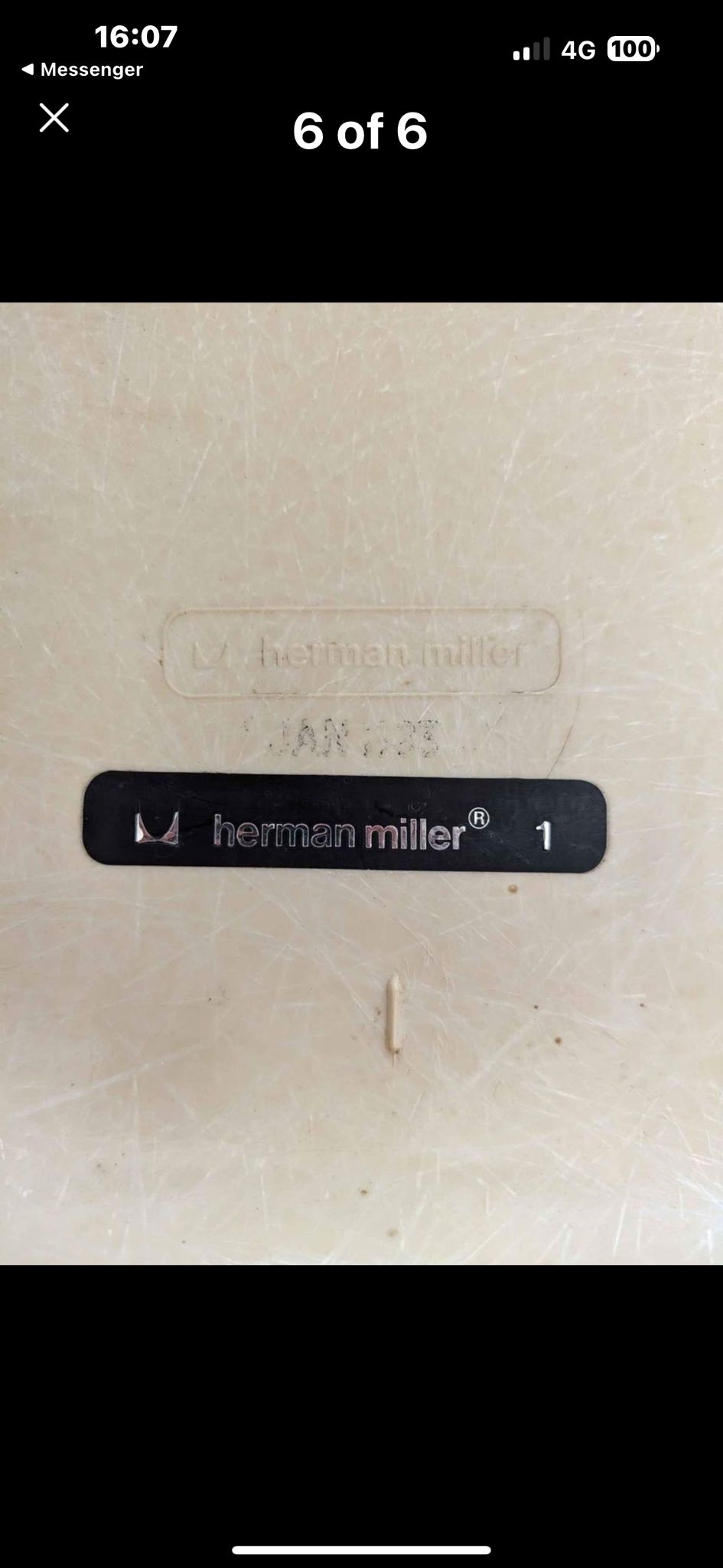 Vintage Beige Shell Chair - Charles & Ray Eames for Herman Miller