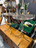 Pair of Hollywood Regency / Mid-Century Lucite Side Tables – Elegant Italian Design