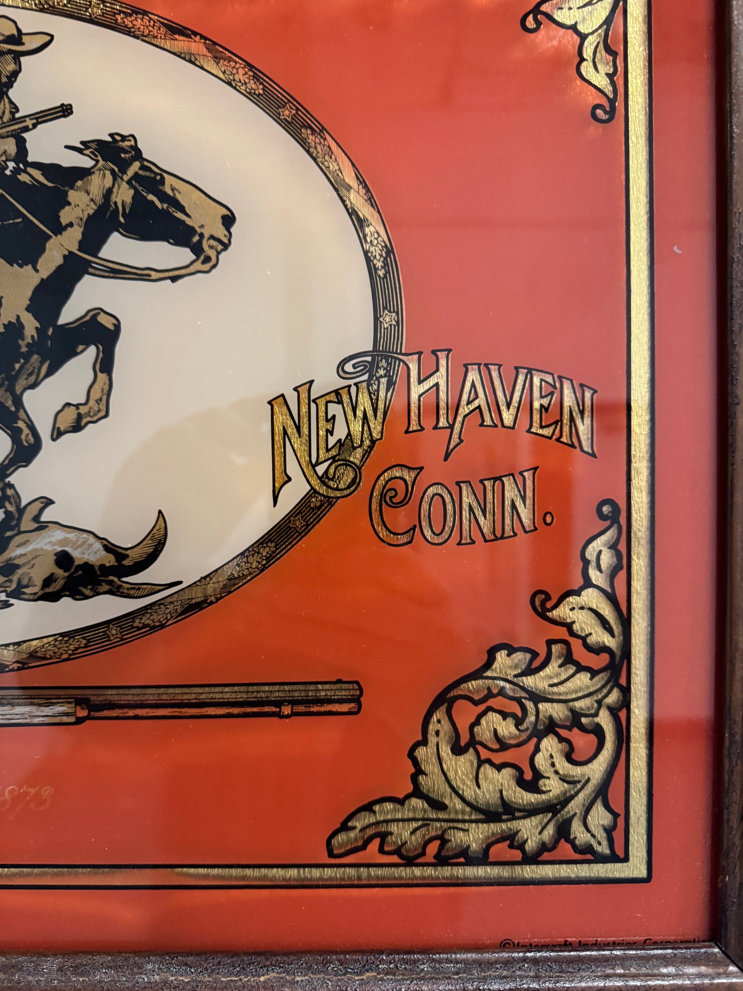 Winchester Rifles advertising sign - hold on cowboy !