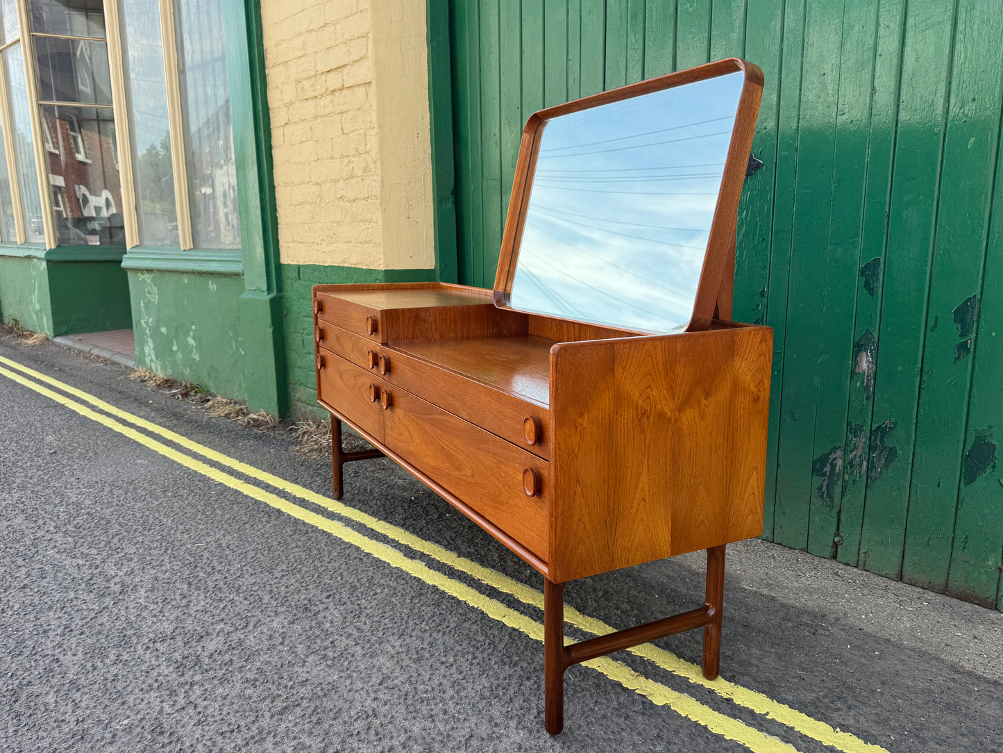 Vintage Mid Century Meredew Dressing Table / Desk / Sideboard