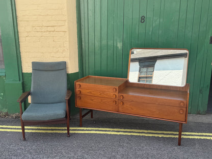 Vintage Mid Century Meredew Dressing Table / Desk / Sideboard
