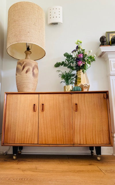 Mid Century Record Cabinet on castors - The odd ball !